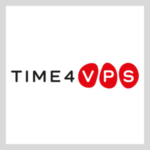 Time4VPS logo.