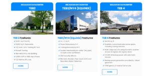 Data centers de hospedagem InterServer.