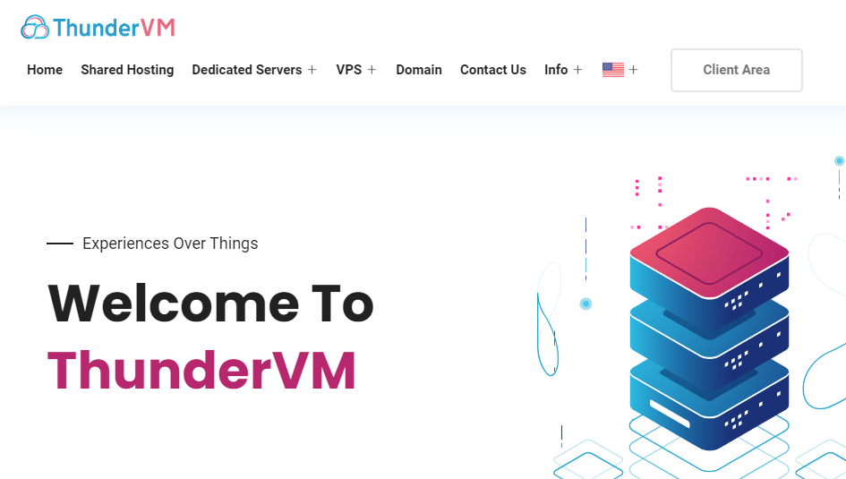 Thundervm hosting home page.