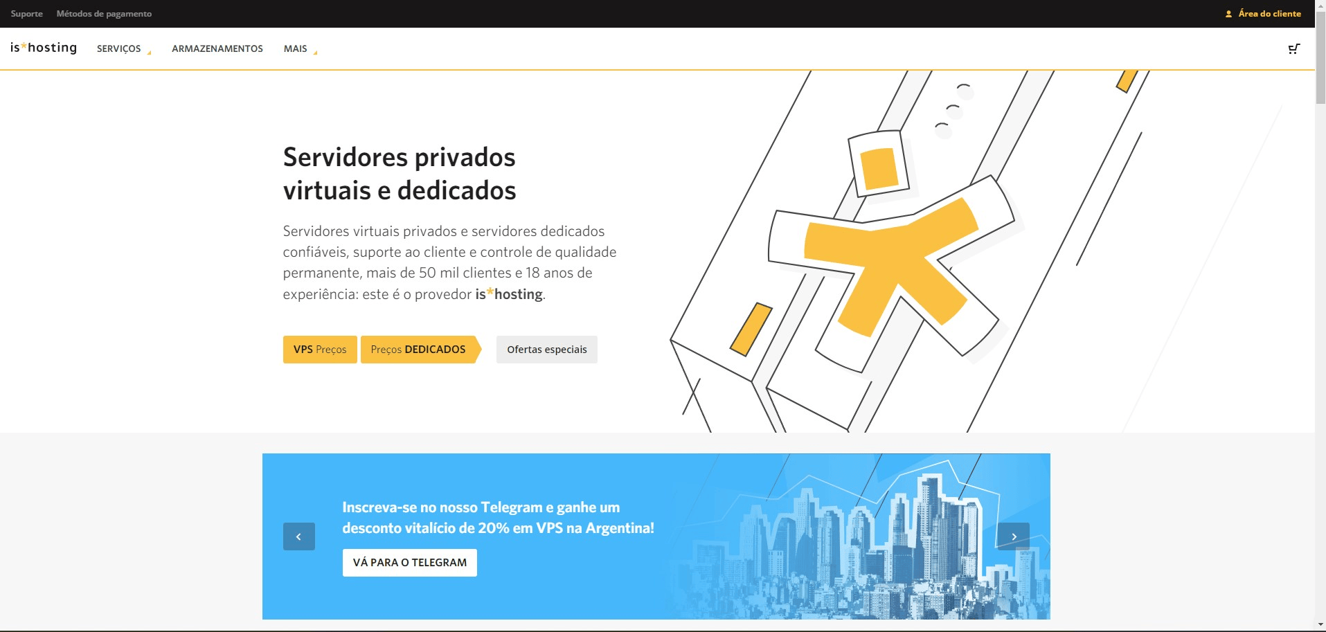 is hosting a página principal