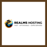 Realms Hosting logo.