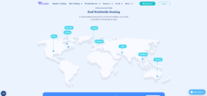 Locations of Verpex hosting provider data centers.
