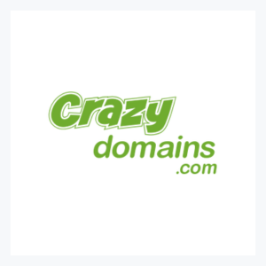 Crazydomains logo.