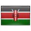 Flag of the country Kenya.