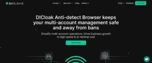 main page antidetect browser DICloak