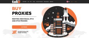TakeProxy servidor proxy da página principal.