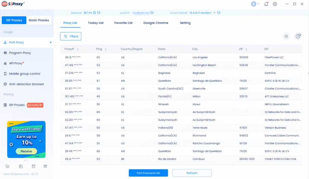 Proxy Manager.