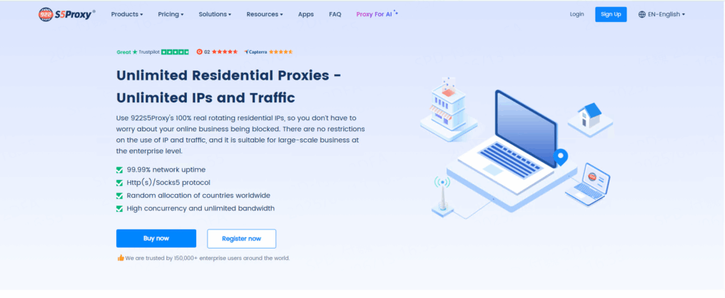 922S5Proxy Proxies residenciais ilimitados.