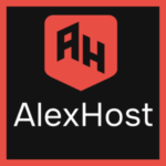 Alexhost logo.