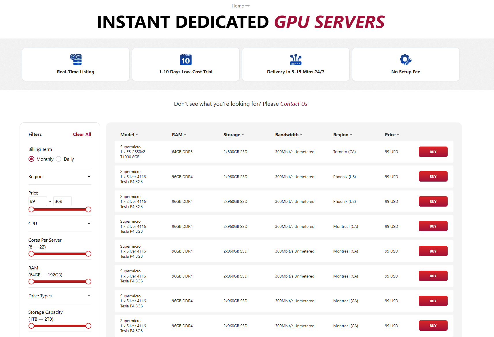 GTHost GPU Servers.