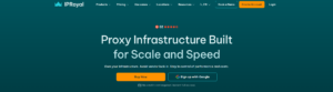 IPRoyal Proxy Homepage.