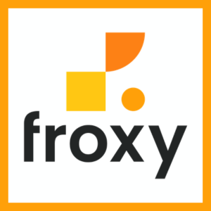 Froxy logo.