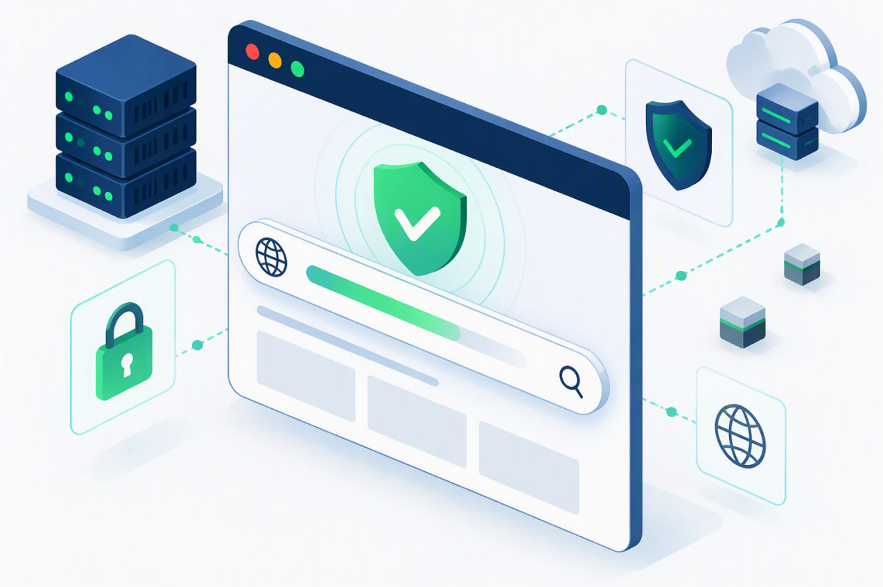 Verificação de vírus em sites.